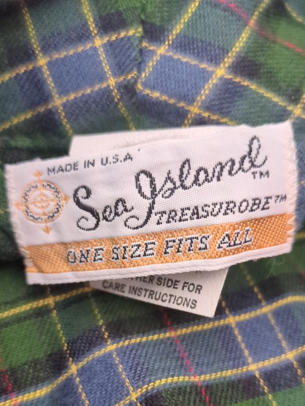 Vintage Mens Plaid Robe 100% Cotton - Picture 3 of 4
